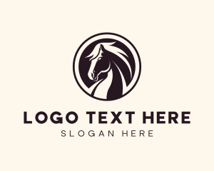 Horse Equestrian Stallion logo