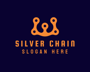 Biking Chain Letter W  logo
