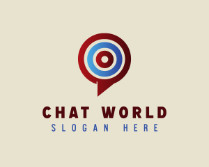 Target Chat App logo design