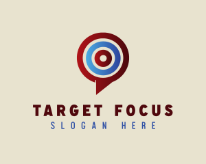 Target Chat App logo design