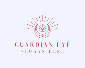 Celestial Eye Crescent logo design