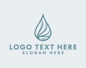 Water Liquid Droplet logo design