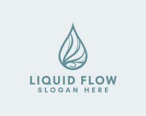 Water Liquid Droplet logo design