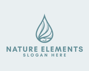 Water Liquid Droplet logo design