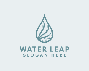 Water Liquid Droplet logo design