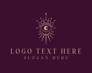 Boho Eye Celestial logo design