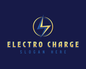 Power Lightning Voltage logo design