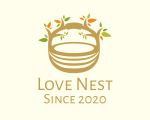 Tree Nest Basket logo design