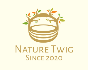 Tree Nest Basket logo design