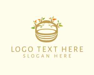 Eco Nest Basket logo design