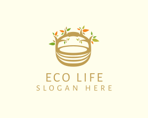 Eco Nest Basket logo design