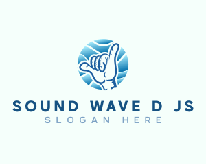 Hawaii Shaka Hand Gesture logo design