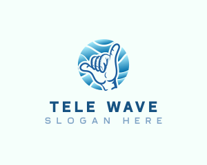 Hawaii Shaka Hand Gesture logo design