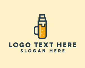 Geometric Beer Mug  logo design