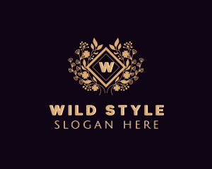 Floral Wedding Styling logo design