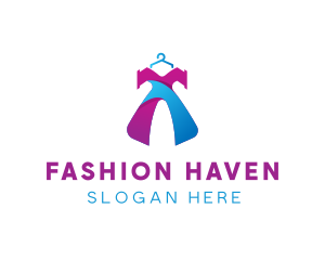 Fashion Clothing Hanger  logo design