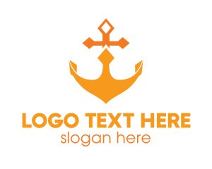 Orange Anchor Crown logo