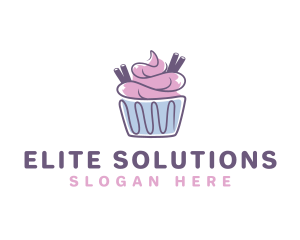 Cupcake Icing Pastry logo design