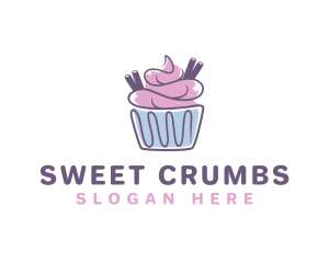 Cupcake Icing Pastry logo design