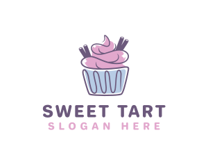 Cupcake Icing Pastry logo design