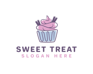 Cupcake Icing Pastry logo