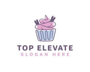 Cupcake Icing Pastry logo design