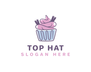 Cupcake Icing Pastry logo design