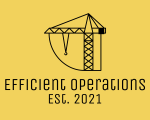 Construction Tower Crane logo design