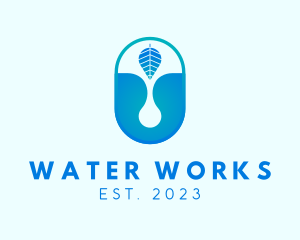 Nature Drinking Water  logo design