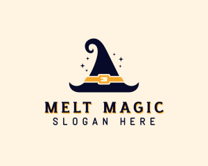 Witch Wizard Hat logo design