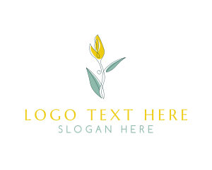 Tulip Flower Organic logo