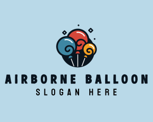 Swirl Party Balloon logo