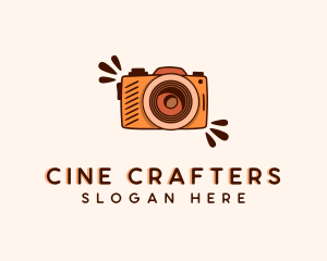 Creative Camera Doodle logo design