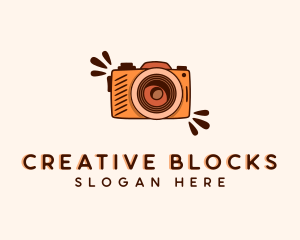 Creative Camera Doodle logo design