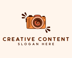 Creative Camera Doodle logo design