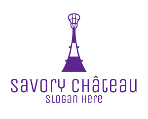 Lacrosse Eiffel Tower logo design