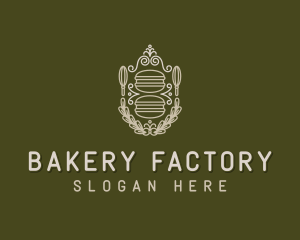 Whisk Macarons Bakery logo design