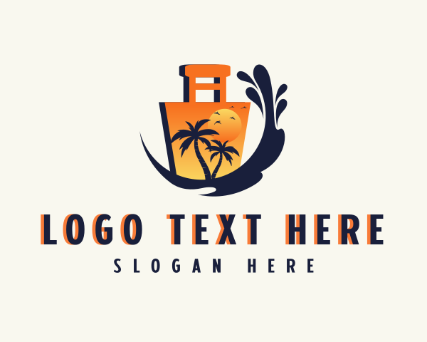 Luggage logo example 1