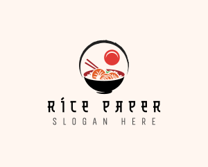 Asian Seafood Shrimp logo design