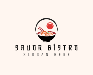 Asian Seafood Shrimp logo design