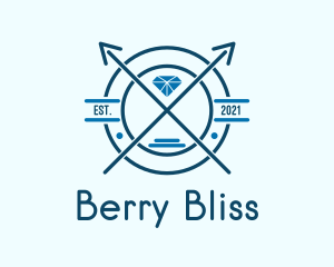 Blue Diamond Emblem logo design