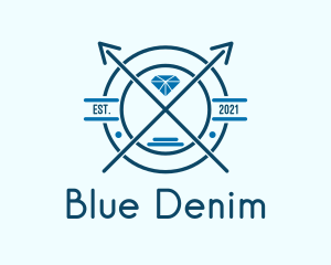 Blue Diamond Emblem logo design