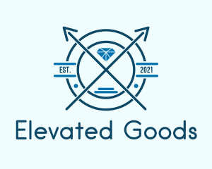 Blue Diamond Emblem logo design