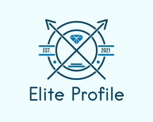 Blue Diamond Emblem logo design