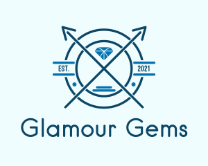 Blue Diamond Emblem logo design