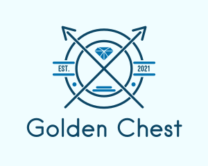 Blue Diamond Emblem logo design