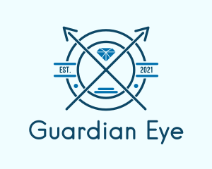 Blue Diamond Emblem logo design