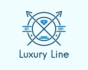 Blue Diamond Emblem logo design