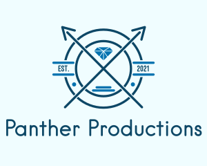 Blue Diamond Emblem logo design