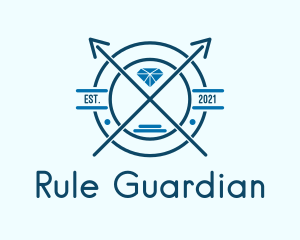 Blue Diamond Emblem logo design